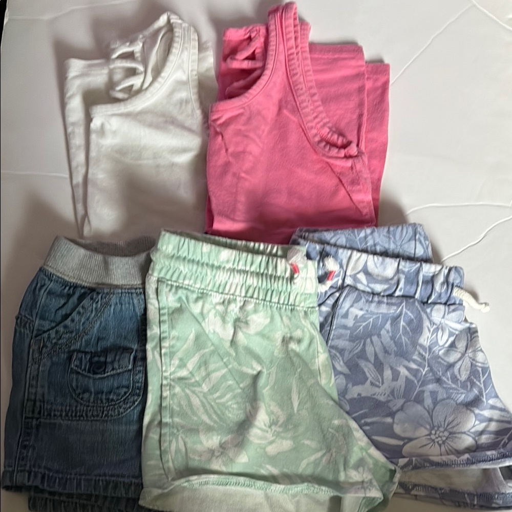 Kids Matching Set - Pink, Blue, White